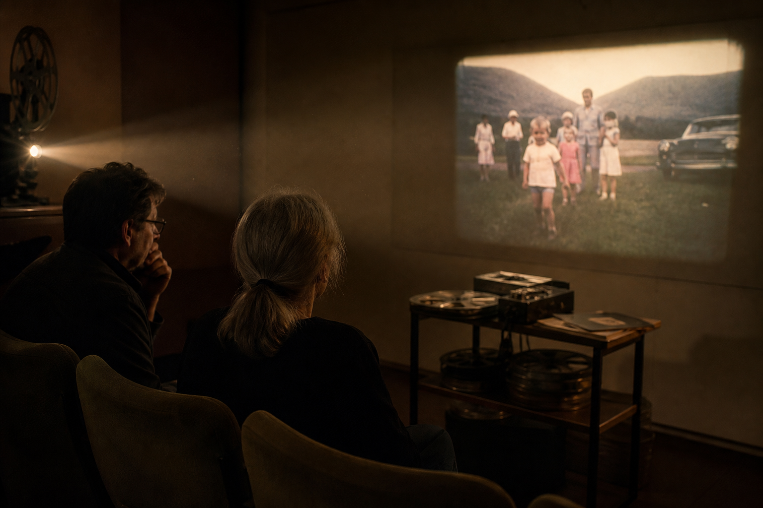 Visionnage d’un film familial restauré